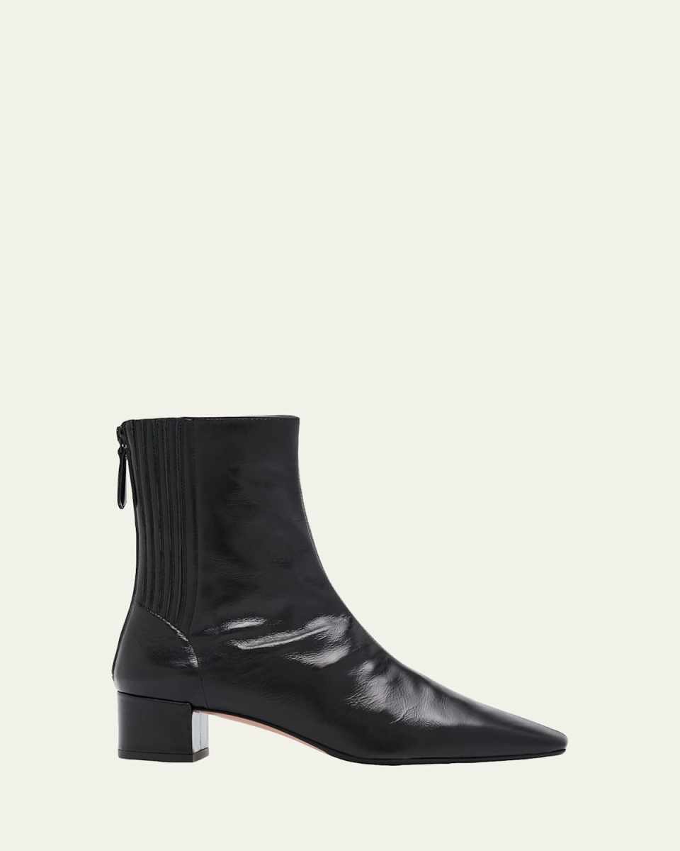 35mm Saint Honor Leather Ankle Boots
